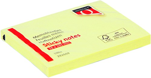 Memoblaadjes Quantore 76x101mm geel-2