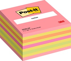 Memoblok 3M Post-it 2028NP kubus 76x76mm neon kleuren