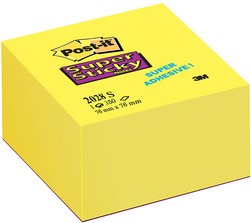 Memoblok 3M Post-it 2028S kubus Super Sticky ultra geel-2