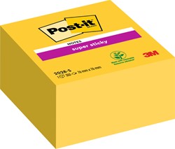 Memoblok 3M Post-it 2028S kubus Super Sticky ultra geel