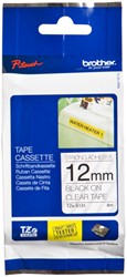 Labeltape Brother P-touch TZE-S231 12mm zwart op wit