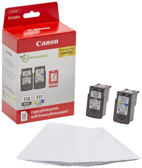 Inktcartridge Canon PG-510 + CL-511 zwart + kleur-2