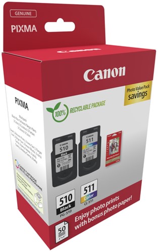 Inktcartridge Canon PG-510 + CL-511 zwart + kleur-3