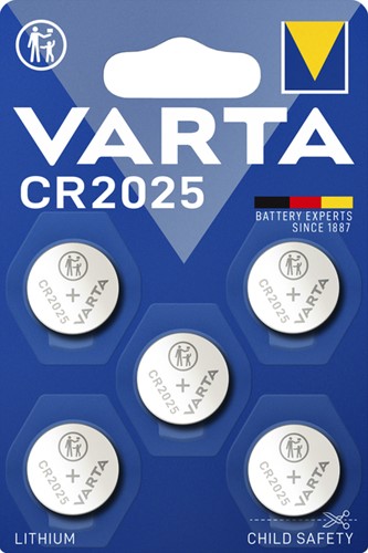 Batterij VARTA knoopcel 5x CR2025 lithium