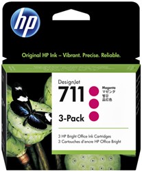 Inktcartridge HP CZ135A 711XL rood HC
