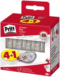 Correctieroller Pritt compact mini-flex 4.2mmx10m valuepack à 4+1 gratis