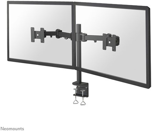 Monitorarm Newstar D960D 2x10-27" met klem zwart