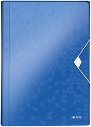 Sorteermap Leitz WOW PP 6-vaks blauw