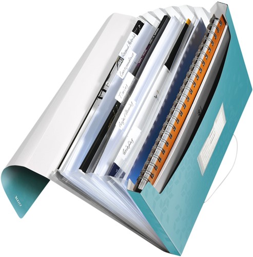 Sorteermap Leitz WOW PP 6-vaks ijsblauw-2