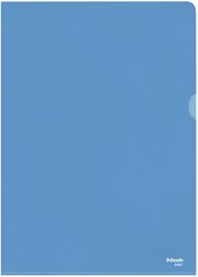 Insteekmap L-map Esselte standaard A4 PP blauw