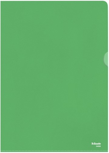 Insteekmap L-map Esselte standaard A4 PP groen