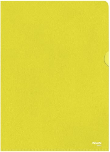 Insteekmap L-map Esselte standaard A4 PP geel