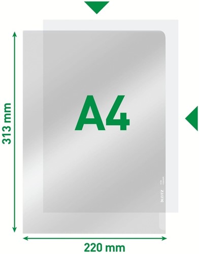 Insteekmap L-map Leitz premium A4 PVC transparant-3