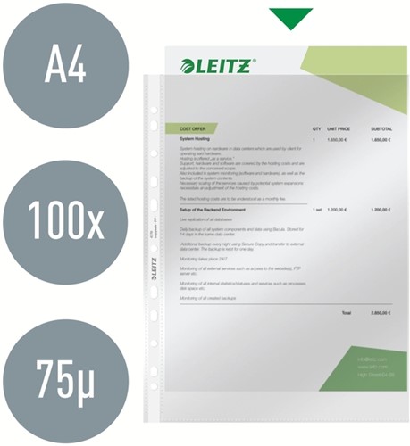Showtas Leitz 47700002 standaard A4 PP 0.08mm-3