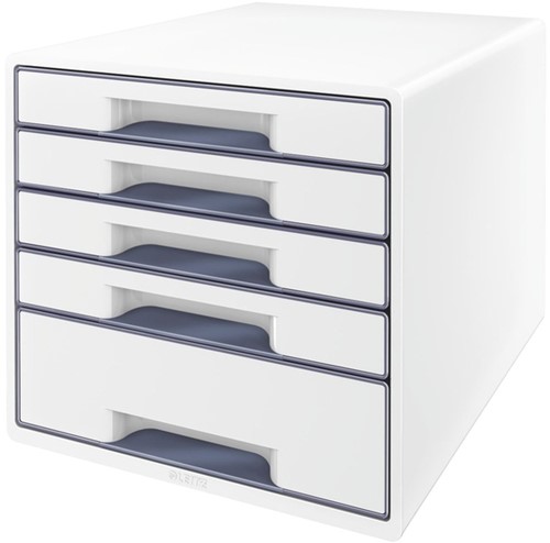 Ladenblok Leitz WOW 5 laden wit/grijs