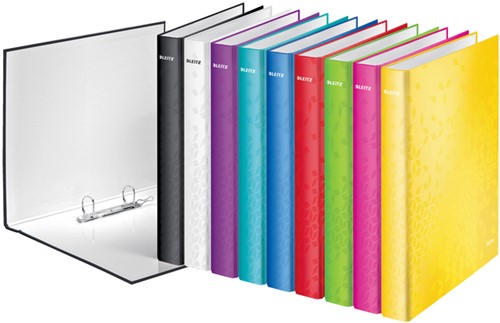 Ringband Leitz WOW A4 maxi 4-rings D-mechaniek 40mm wit-3