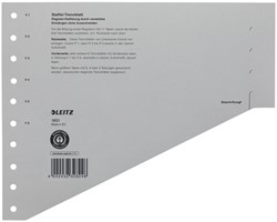 Scheidingsbladen Leitz A4 karton 200gr 11-gaats grijs