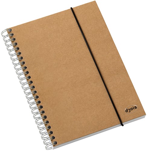 Notitieboek Multo Kraft Line A5 140blz spiraal lijn