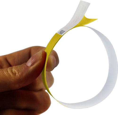 Polsband Combicraft Tyvek geel-2