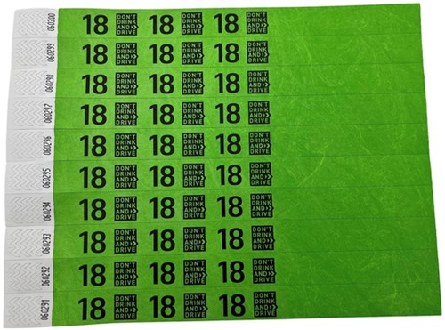 Polsbandje CombiCraft 18+ don’t drink and drive groen