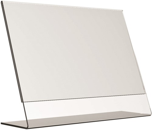 Kaarthouder OPUS 2 L-standaard A4 liggend acryl-2