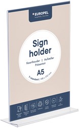 Kaarthouder OPUS 2 T-standaard A5 staand acryl