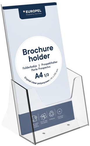 Folderhouder OPUS 2 1/3 A4 transparant