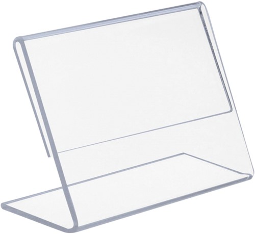 Kaarthouder OPUS 2 L-standaard A7 liggend acryl-2