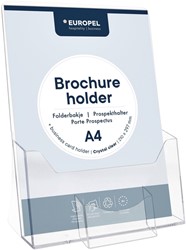 Folderhouder OPUS 2 A4 met visitekaarthouder transparant