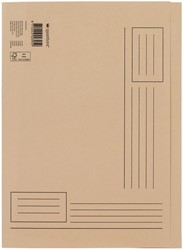 Vouwmap Quantore A4 ongelijke zijde 320gr beige