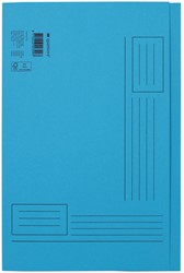 Vouwmap Quantore Folio ongelijke zijde 230gr blauw