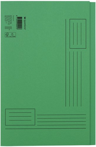 Vouwmap Quantore Folio ongelijke zijde 230gr groen