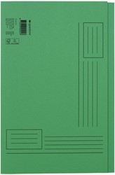 Vouwmap Quantore Folio ongelijke zijde 320gr groen