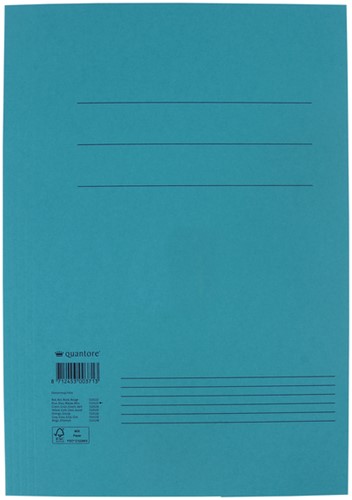 Dossiermap Quantore folio 250gr blauw