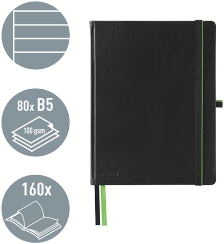 Notitieboek Leitz Complete hardcover iPad 10" gelinieerd zw