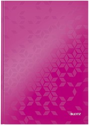 Notitieboek Leitz WOW A4 gelinieerd roze