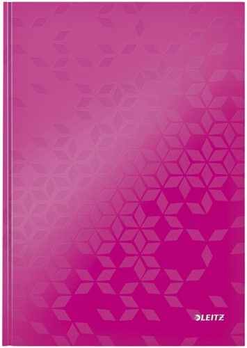 Notitieboek Leitz WOW A4 gelinieerd roze