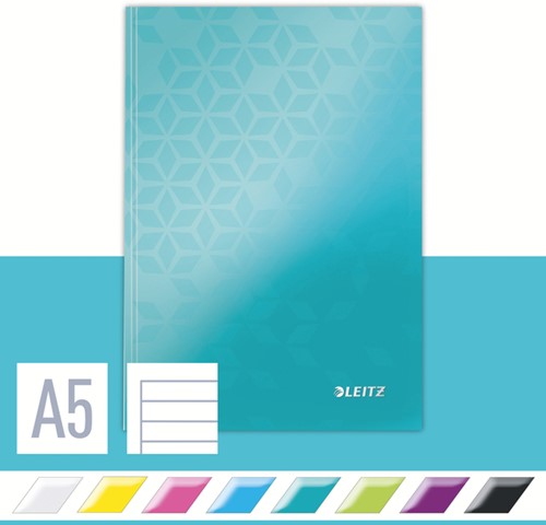 Notitieboek Leitz WOW A5 gelinieerd ijsblauw-3