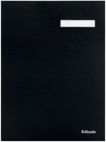 Vloeiboek Esselte 6210 karton 20 tabbladen zwart
