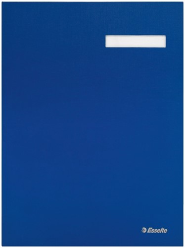Vloeiboek Esselte karton 20 tabbladen blauw