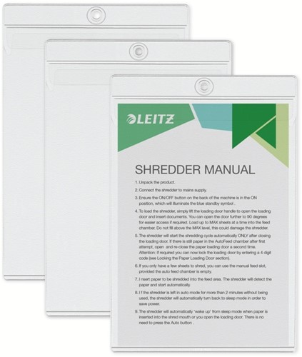 Insteekmap Leitz 4095 U-model A5 PVC 0.20mm met ophangoog-3