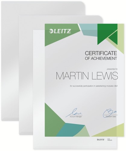 Insteekmap L-model Leitz 4153 A4 PVC 0.15mm transparant-3