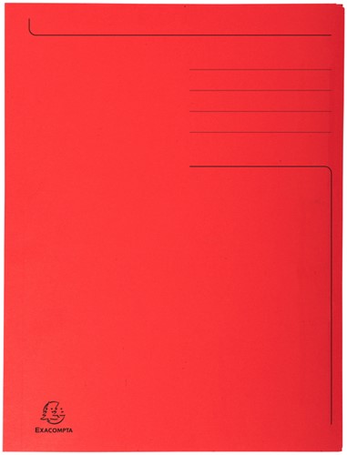 Dossiermap Exacompta Forever 280gr 3kleppen rood