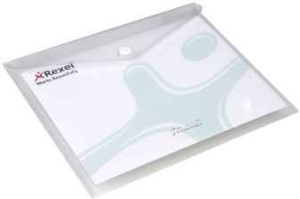 Enveloptas Rexel ice A5 transparant 5 stuks-2