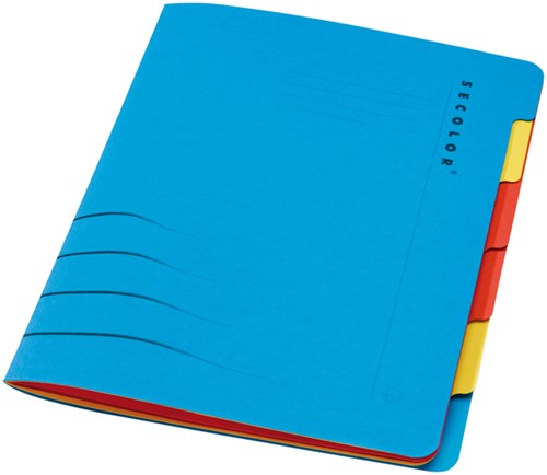 Sorteermap Jalema Secolor sixtab 6-delig blauw