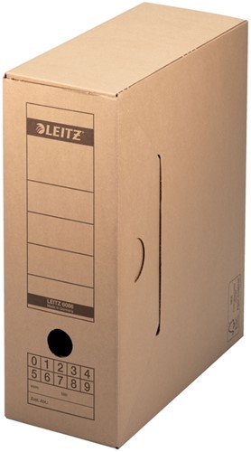 Archiefdoos Leitz Premium 120x275x325mm met afsluitklep bruin-3
