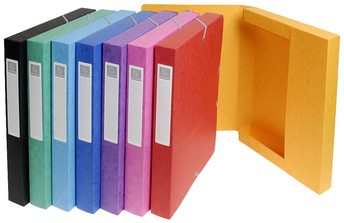 Elastobox Exacompta A4 40mm 600gr assorti-2