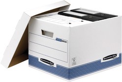 Archiefdoos Bankers Box System standaard wit blauw-3