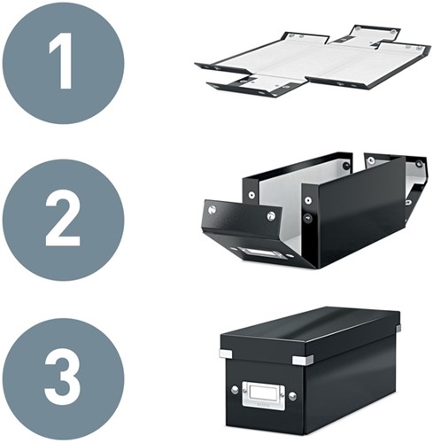 Opbergbox Leitz WOW Click & Store 200x148x250mm wit-2