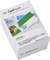 Lamineerhoes GBC overheids card 65x95mm 2x250micron 100stuks